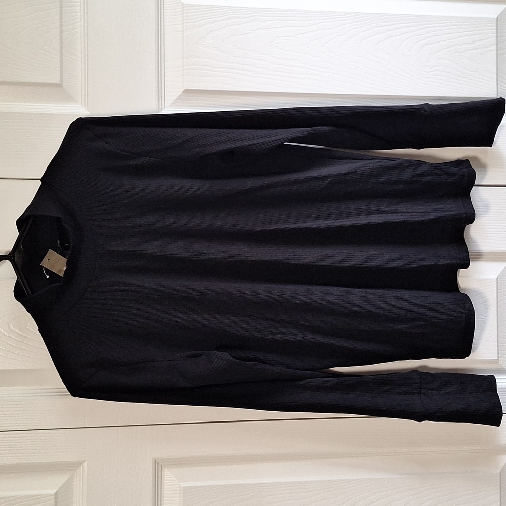 NWT Black mockneck J Crew Long sleeve tee sz XL
